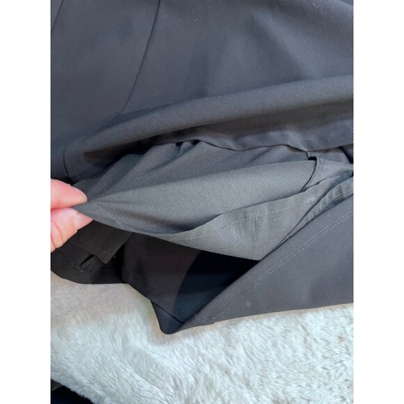 Madewell lace shoulder fit & flare black pointe dress women size 2 - Picture 4 of 7